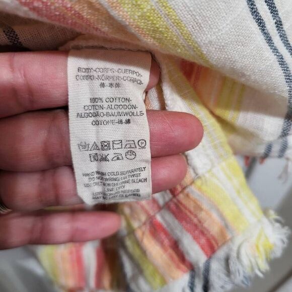 Free People Summer Nights Striped Dress Yellow Sz sm - Picture 6 of 11